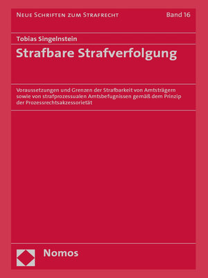 cover image of Strafbare Strafverfolgung